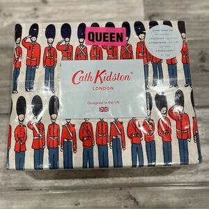 Cath Kidston Queen Sheet Set With Guards Nutcrackers Soldiers